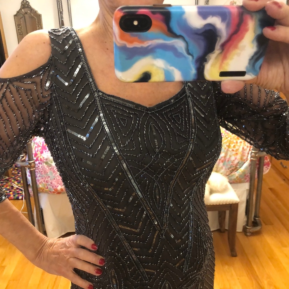 Party dress dark grey
